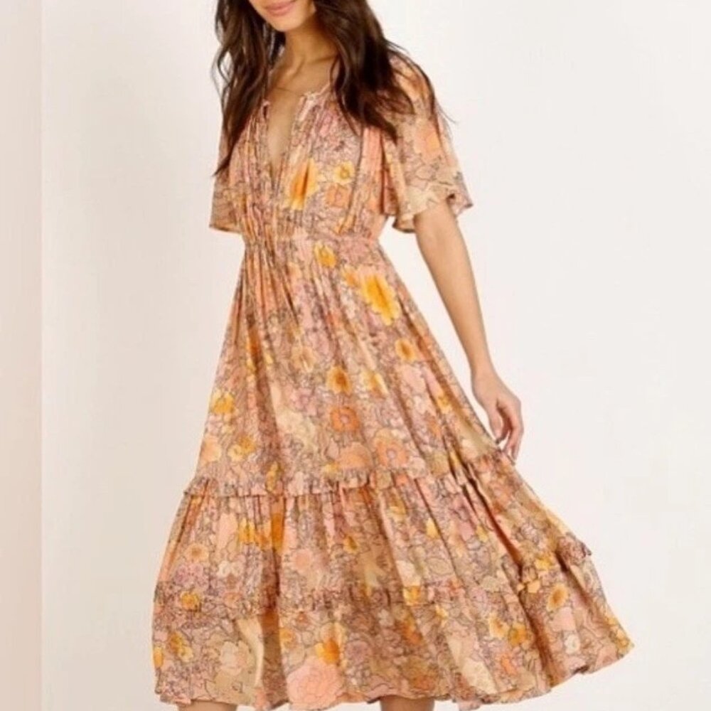 Spell & The Gypsy Collective Amethyst Garden Party Dress Boho Festival Floral S